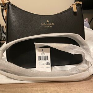 Kate Spade “Madison” Black Leather Shoulder Bag